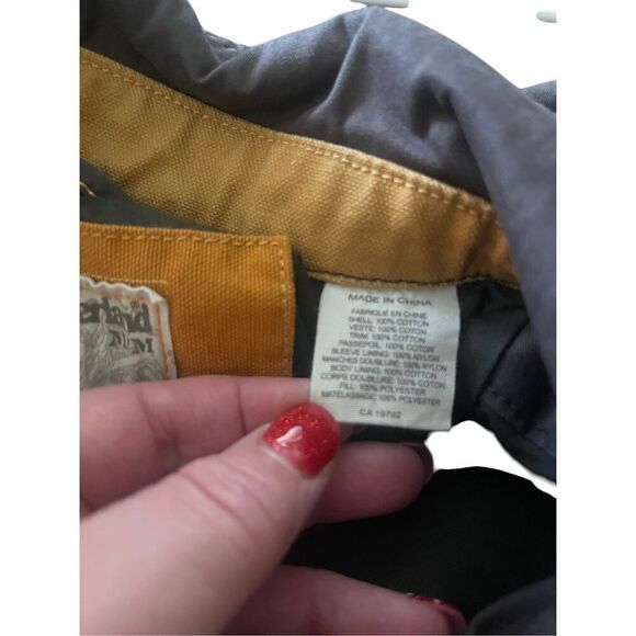 Timberland Mens Brown Long Sleeve Full Zip Front Utility Jacket Size Medium - Picture 7 of 16